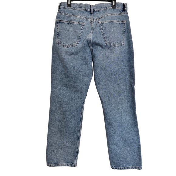 Topshop DAD Jeans Size 10 W32 L30 Button Fly Straight Leg NWT - Picture 3 of 13